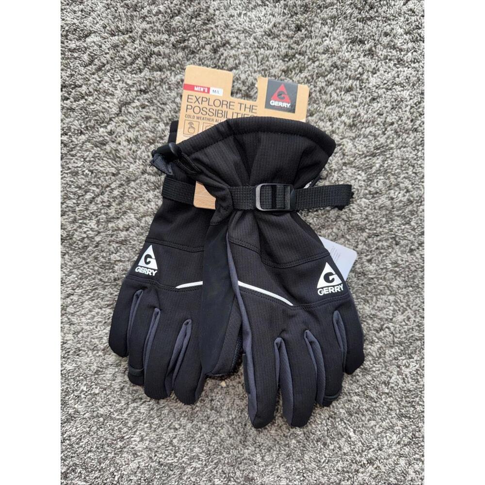 NEW Gerry Pro Sphere Men's Winter Sports Ski 3M Thinsulate M/L Size Black Gloves